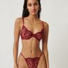 Lingerie Kat The Label Underwire Sets | Nicolette Thong Set Red