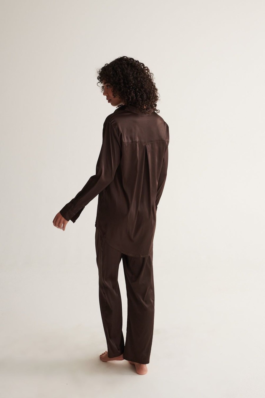 Sleepwear Kat The Label | Celine Pant Espresso