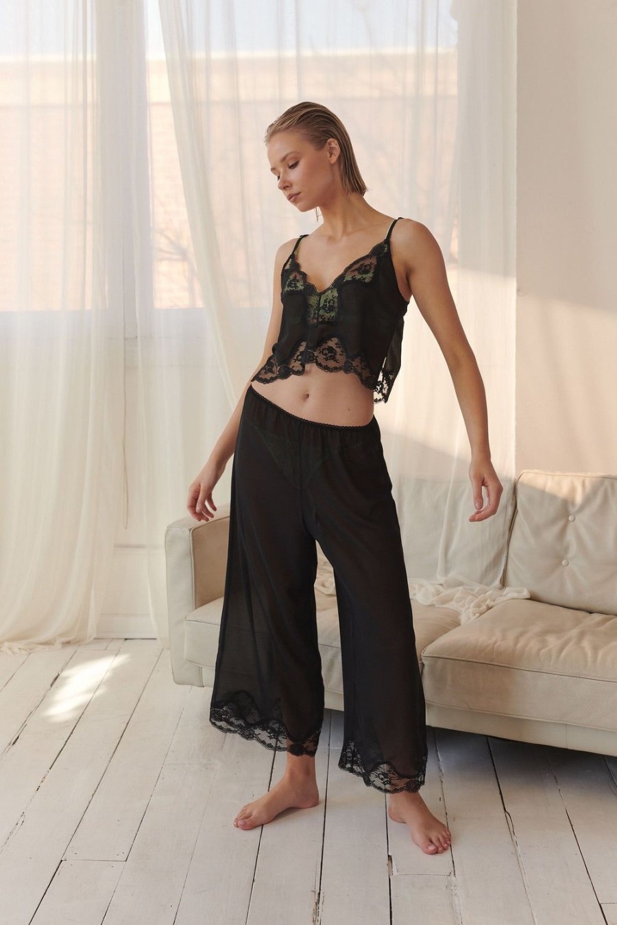 Sleepwear Kat The Label | Harley Pant Black