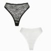 Lingerie Kat The Label High Waist | Maverick High Waist Black White 2 Pack