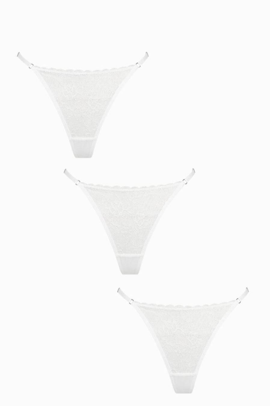 Lingerie Kat The Label Thongs | Rosie Thong Trio White