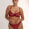 Lingerie Kat The Label Underwire Sets | Maverick High Waist Set Red