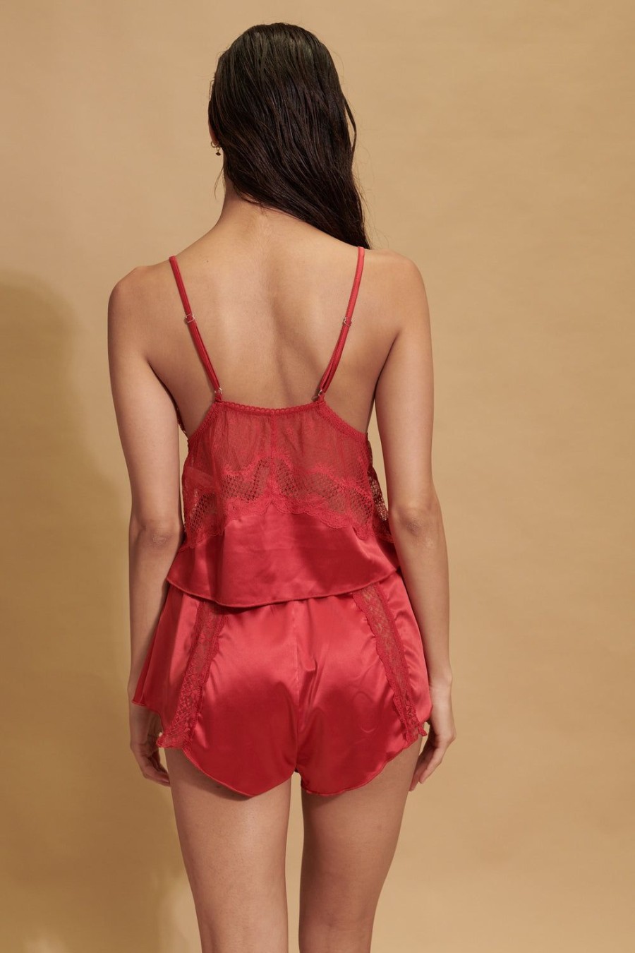 Sleepwear Kat The Label | Lucille Short Red