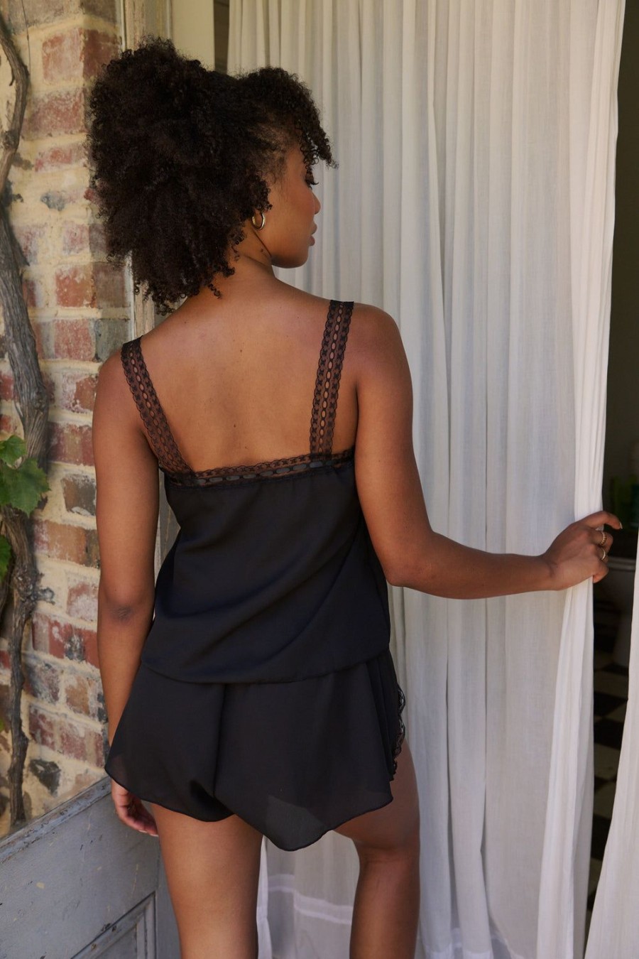 Sleepwear Kat The Label | Hansel Camisole Black