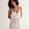 Sleepwear Kat The Label | Harley Slip Ivory White Lace Nightie