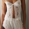 Sleepwear Kat The Label | Elle Camisole Ivory