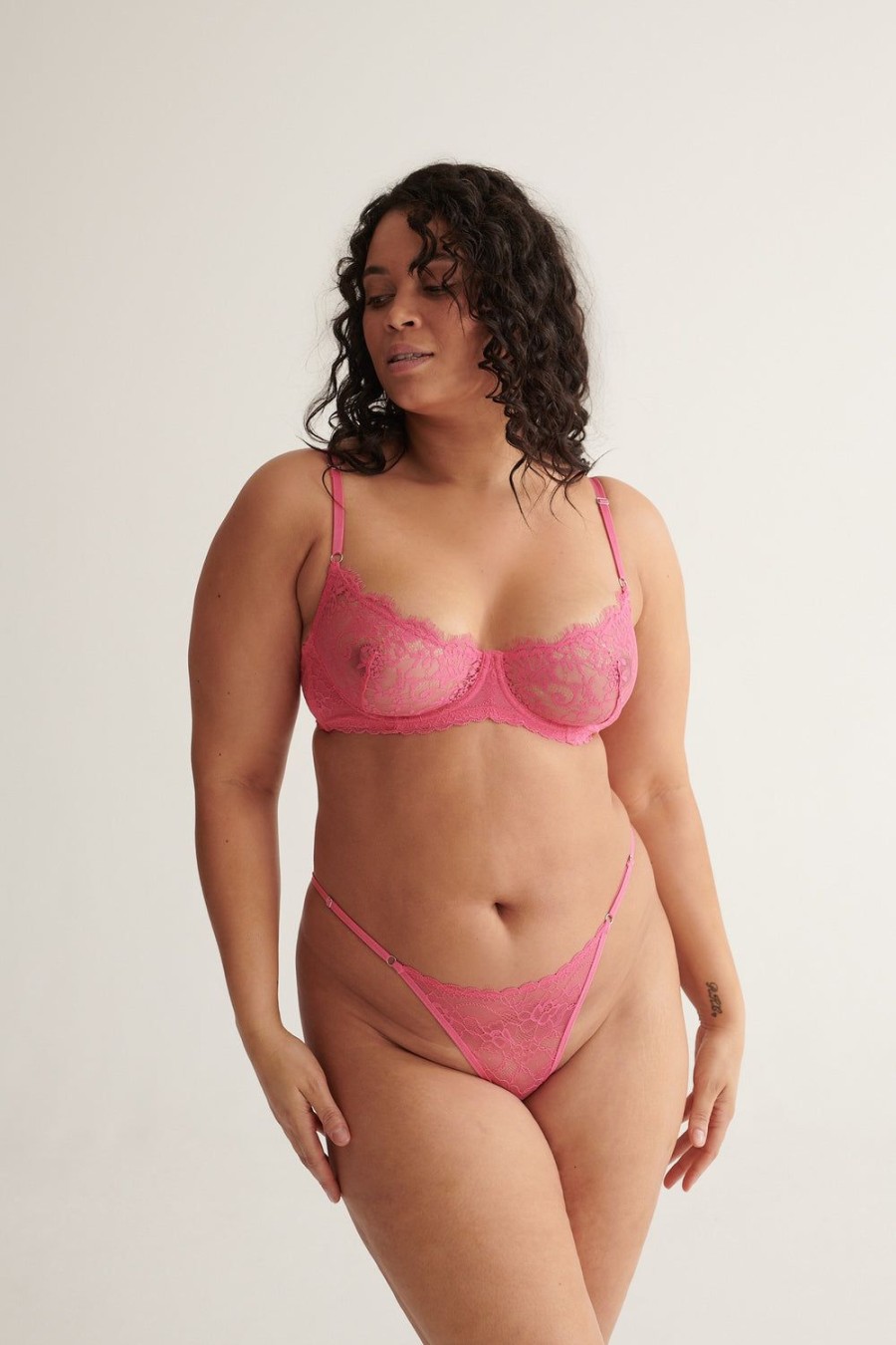 Lingerie Kat The Label Thongs | Rosie Thong Fuchsia Pink Lingerie