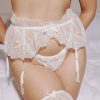 Lingerie Kat The Label Thigh Garters | Jasmine Thigh Garter White