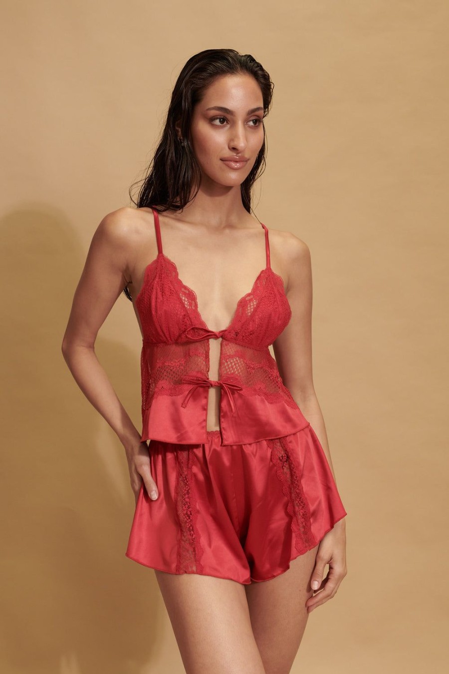 Sleepwear Kat The Label | Lucille Set Red