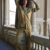 Sleepwear Kat The Label | Celine Pant Set Olive