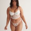 Lingerie Kat The Label Bustier Sets | Nicolette Bustier Set White