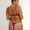 Lingerie Kat The Label Thongs | Rosie Thong Red Lingerie