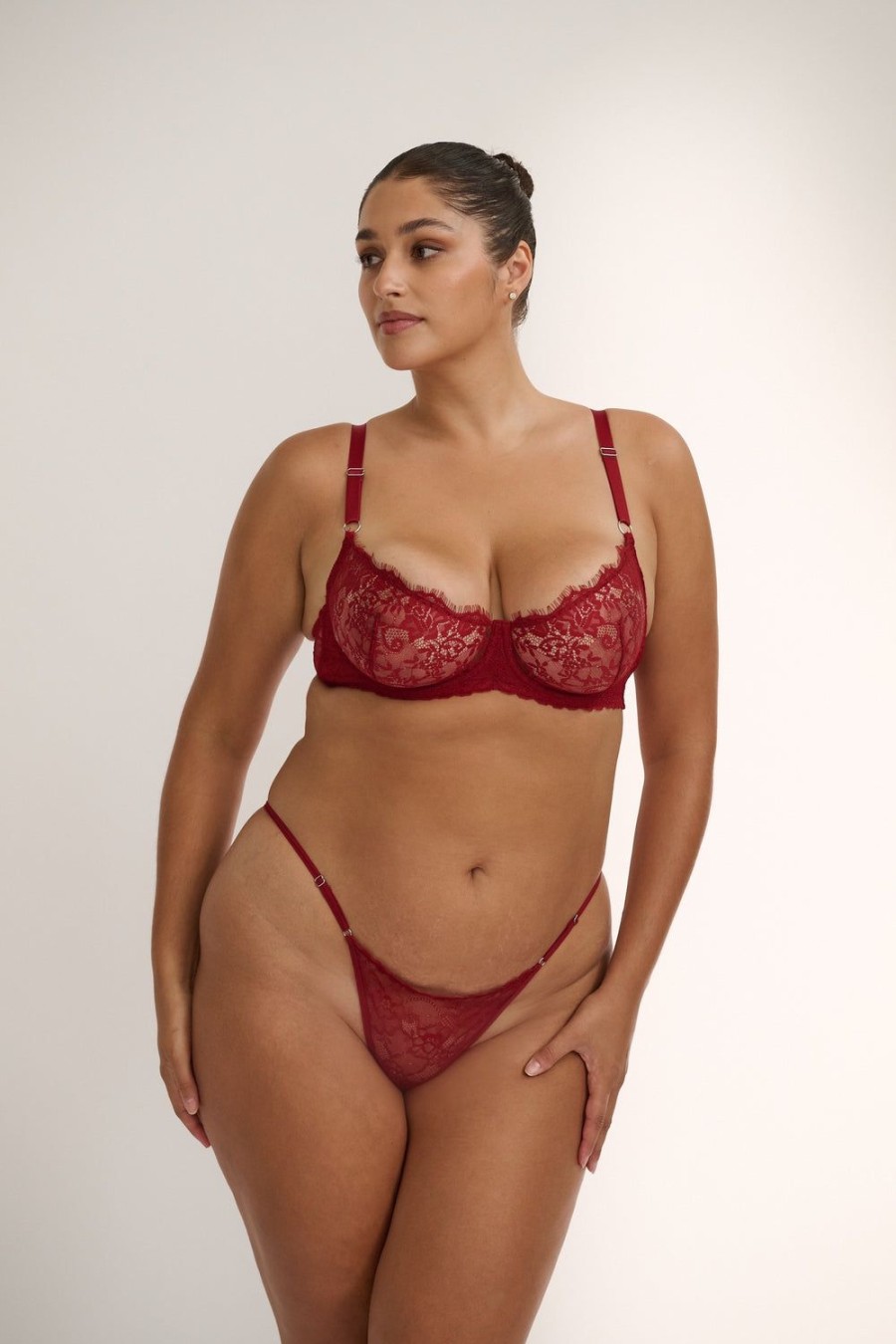 Lingerie Kat The Label Thongs | Rosie Thong Red Lingerie