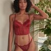 Lingerie Kat The Label Bustier Sets | Balmain Set Red