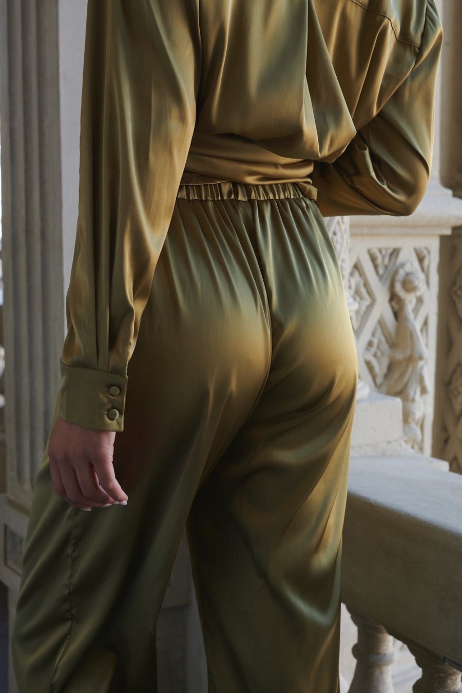 Sleepwear Kat The Label | Celine Pant Olive